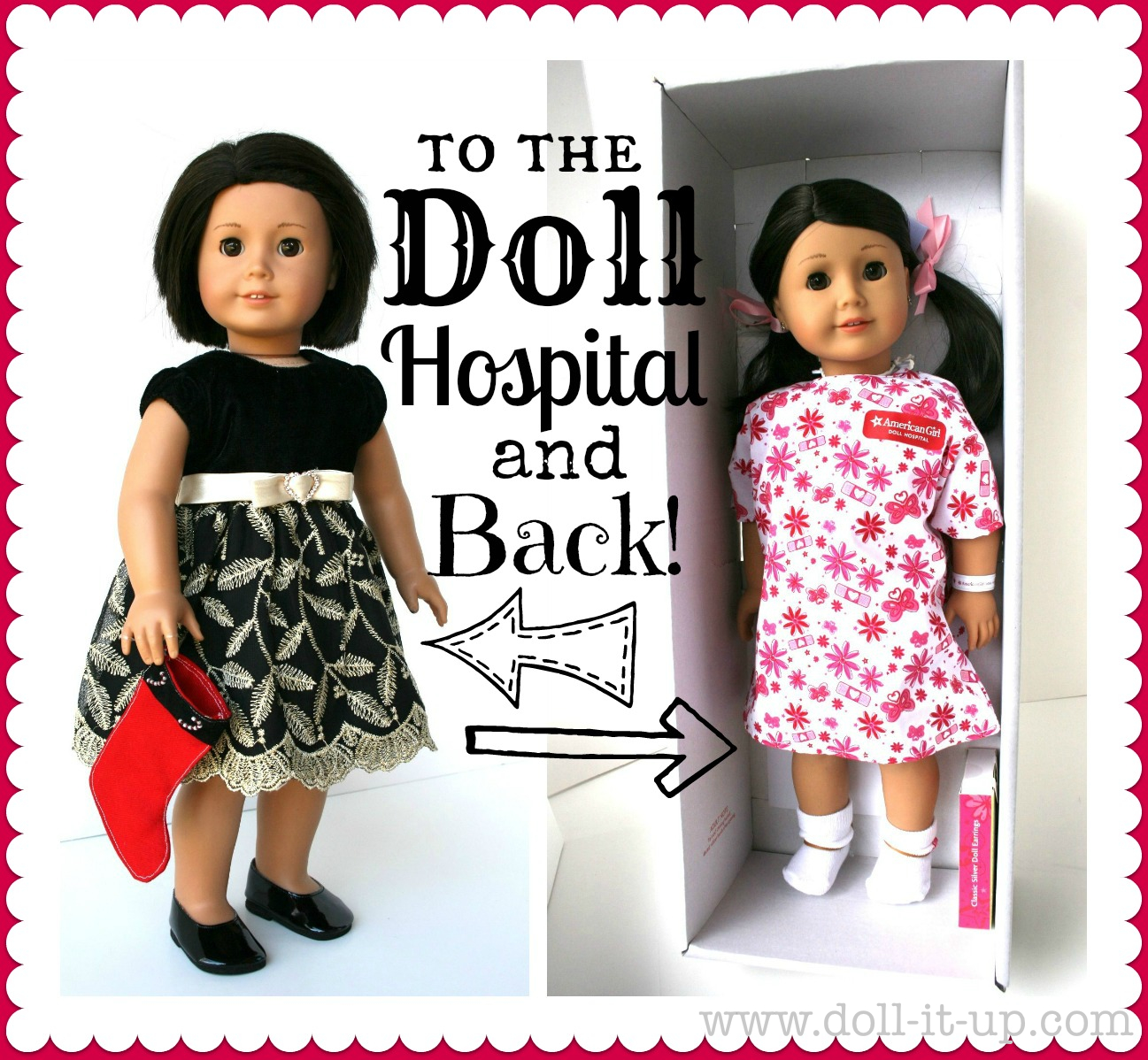 Hospital Stay, 18-inch Doll Outfit