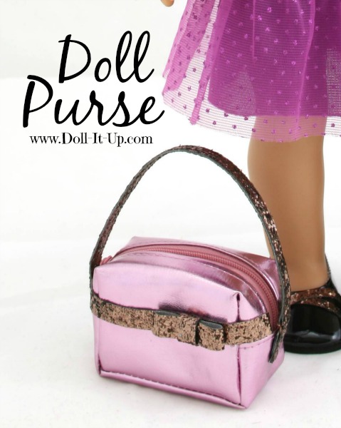 Make a doll purse out of a coin pouch