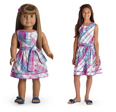 Matching girl and doll fashion