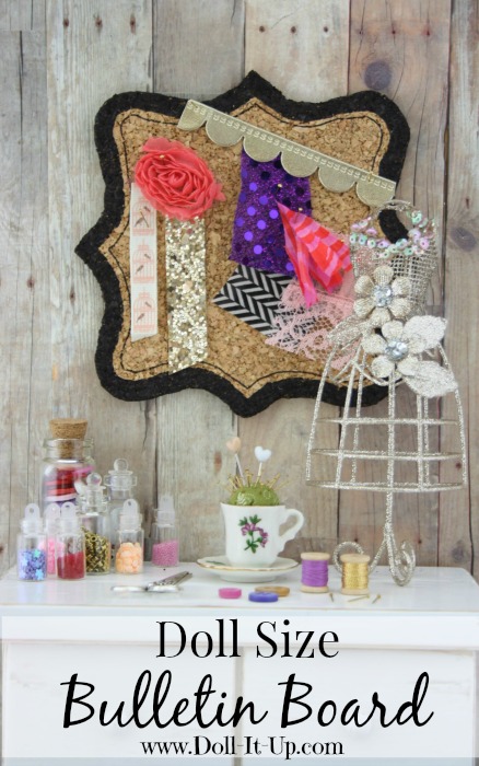 A doll size bulletin board-printable pattern included!