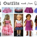 9 Doll Outfits Made From Girl's Skirts